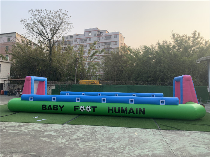 inflatable baby foot humain football field